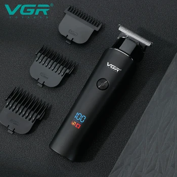 VGR V-937 Профессиональный USB-Зарядный Электрический Триммер для Волос Беспроводная Парикмахерская Машинка для Стрижки Волос для Мужчин Со светодиодным Дисплеем Fathers Day Man