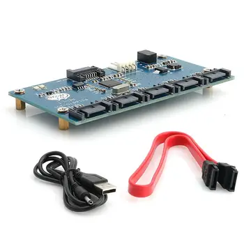 Горячий 1-5-портовый адаптер мультипликатора SATAII/SATA2 Riser Card 3.0 Card B2RC