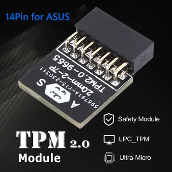 Совершенно Новый Зашифрованный модуль безопасности TPM 2.0 LPC 14/18/20Pin с Поддержкой материнской платы ASUS MSI ASROCK Gigabyte