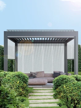Беседка с алюминиевыми Жалюзи OEM Modern Garden Outdoor Bioclimatique Aluminum Pergola Беседка-Пергола Pargola Pavilion
