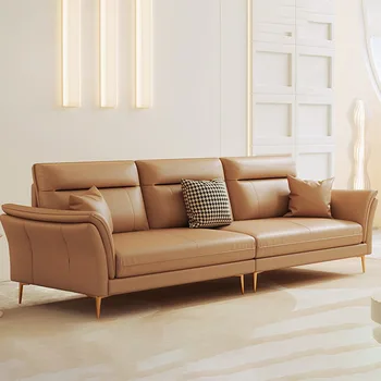 Диваны для гостиной Современные подвесные диваны на открытом воздухе Роскошный кожаный модульный диван для гостиной Индивидуальный салонный диван Cama Мебель для гостиной