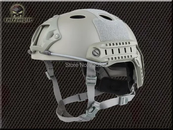 EMERSON тактический шлем Airsoft FAST PJ Шлем (СЕРЫЙ) em5668 Зеленые Маски с листвой Бесплатная доставка