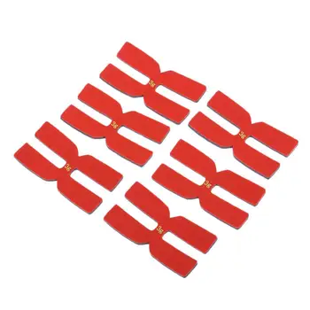 6 частей силиконовых H-образных силовых накладок для теннисной ракетки, красный