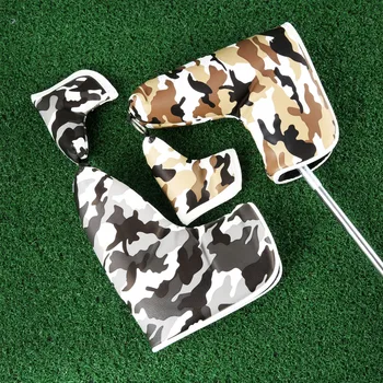 1 Комплект, сумка-чехол для клюшки для гольфа, сумка для клюшек для гольфа, Камуфляжный узор, магнитные чехлы для головы, водонепроницаемый защитный чехол из искусственной кожи