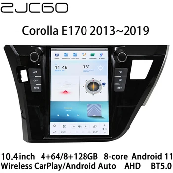 Автомобильный мультимедийный плеер, стерео GPS-радионавигация, экран Android 11 для Toyota Corolla E170 2013 2014 2015 2016 2017 2018 2019