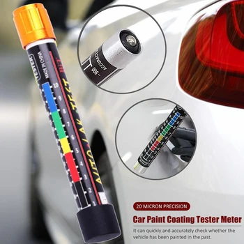 Ручка-тестер толщины автомобильной краски с магнитным наконечником, индикатор шкалы, Портативный автомобильный тестер лакокрасочного покрытия, измеритель толщины покрытия, краш-контрольный тест