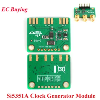 Si5351A STM32 3-Канальный Генератор тактовых Импульсов Модуль Платы Прерывания Si5351 I2C Генератор сигналов 8 кГц-160 МГц Постоянного тока 3,3 В 5 В Для Arduino