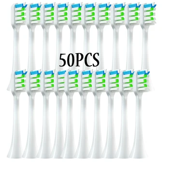 Сменные Головки Для SOOCAS X3/X3U/X5 Звуковая Электрическая Зубная щетка Мягкая Насадка для чистки DuPont Cabeza de cepillo 20/50 шт.