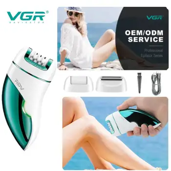 VGR V-731 3в1, Машина для удаления волос, Женская Бритва, Электрический Профессиональный Эпилятор