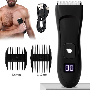Электрическая Мужская бритва для стрижки волос, Машинка для стрижки волос, машинка для стрижки тела, мужской эпилятор бикини, Водонепроницаемая бритва Ipx7