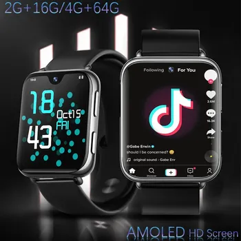 I3 4G Все Смарт-часы Netcom AMOLED с Каплевидным экраном Android OS WiFi Загрузка приложения Видеозвонок 64G Smartwatch для AppIe/IOS/Xiaomi