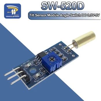 Модуль датчика наклона Переключатель SW-520D Угол Вибрации Микроконтроллер Электронные строительные блоки Умный робот для Arduino Diy Kit