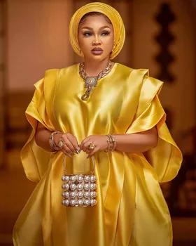 Нигерийское Женское Платье-кафтан, Африканские Платья для женщин 2022, Традиционная Свободная мусульманская Абайя, Бубу, Африканская Женская Одежда