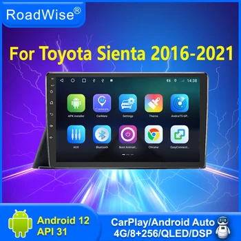 8 + 256 Android 12 Автомобильный Радиоприемник Carplay Мультимедиа Для Toyota Taitet Sienta 2016-2021 4G Wifi Navy GPS DVD 2 Din Авторадио Головное Устройство