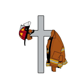 Новый Высококачественный Крест с покрытием цвета пожарного автомобиля-Наклейка и отличительные знаки на бампер автомобиля, царапины Внутри KK14*12 см