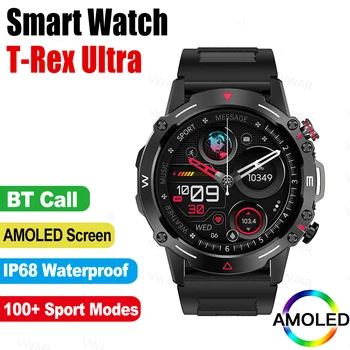 Ультра-умные часы T-Rex, прочные спортивные умные часы, AMOLED-экран, Bluetooth-вызов, IP68, водонепроницаемые фитнес-часы для Xiaomi IOS