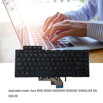 Клавиатура для ноутбука, Комплектующие для ноутбуков, Входные фитинги, Функция подсветки, Замена клавиатуры ПК для GX502