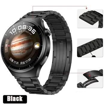 22 мм Титановый ремешок для HUAWEI WATCH 4, Ремешок для часов Huawei Watch 4Pro, Серый/черный/Серебристый Металлический Браслет с Коробкой