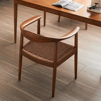Дизайнерский стул для гостиной, Обеденный из ротанга, Открытый Прозрачный Стул с откидной спинкой, для медитации, Silla Moderno Minimalista Мебель для гостиной