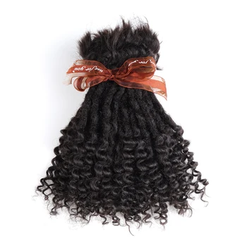 Orientfashion горячая распродажа глубокий божественный дредлок омбре спиральные вьющиеся пряди для наращивания человеческих волос текстурированные пряди для наращивания 10 дюймов 70 шт.
