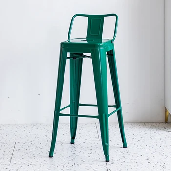 Металлические барные стулья для ресторана, современные промышленные стулья для прилавков, Минималистичные дизайнерские Табуреты для мебели для помещений