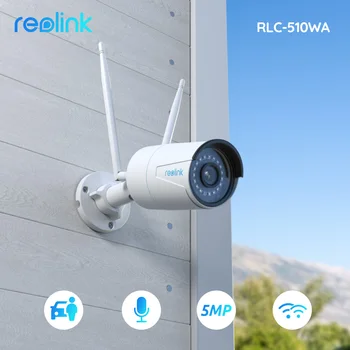 Reolink 5MP Камера Wi-Fi Обнаружения человека/Автомобиля 2,4 Г/5 ГГц Onvif IP66 Безопасности IP-Камера Умный Дом Камеры Скрытого Видеонаблюдения