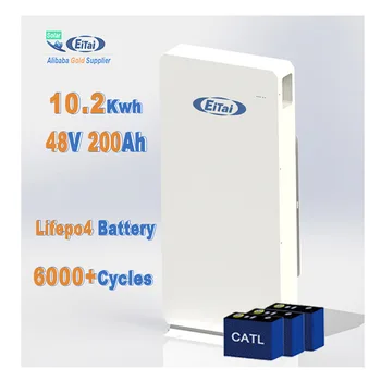 Литий-Ионная Батарея Lifepo4 для Хранения солнечной энергии EITAI EU Warehouse 48V 100Ah 200Ah Cell Для системы