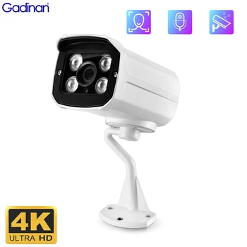 Gadinan 8MP 4K POE Smart IP Камера H.265 Аудио Распознавание лиц Наружное Видеонаблюдение Пуля ИК Ночного Видения CCTV Камера