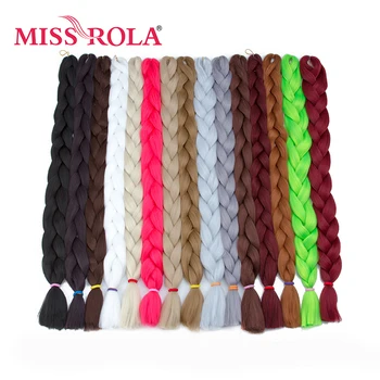 Мисс Рола 82 дюйма 165 г Гигантская Оплетка Для Волос, Цветная Синтетическая Оплетка Для Наращивания Волос, Высокотемпературные Волосы Для Женщин