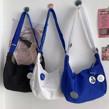 0-345847943 сумка-мессенджер большой емкости в стиле харадзюку, женская повседневная сумка, сумка-мессенджер для студенческого класса, ретро-холщовая сумка