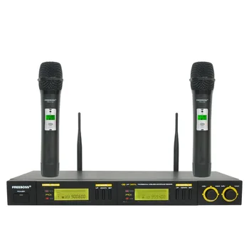 Freeboss FB-U12 UHF Беспроводная Микрофонная Система 2 Способа 100 Каналов ИК-Частот Беспроводной Микрофон Karoke KTV Party Динамический Микрофон