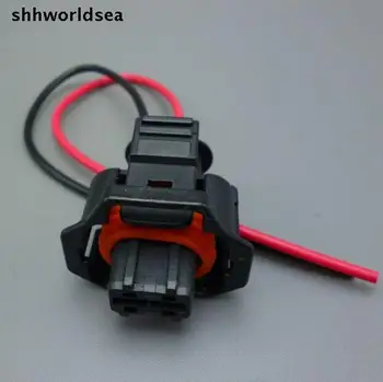 shhworldsea 2Pin водонепроницаемый 2-контактный разъем для дизельной форсунки common rail, штепсельная вилка топливной форсунки, подключите дозатор