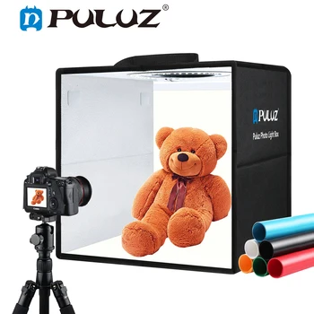 PULUZ 30 см Лайтбокс, Мини Складная коробка для фотостудии, светодиодный световой короб, комплект для палатки для съемки в фотостудии и 6 цветных фонов