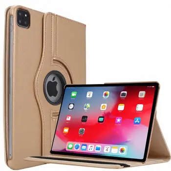 для Apple iPad air 4 4-го поколения 10,9-дюймовый Чехол 2020 Года с Вращающейся На 360 Градусов Подставкой Кожаный Защитный Чехол Smart Swivel Case