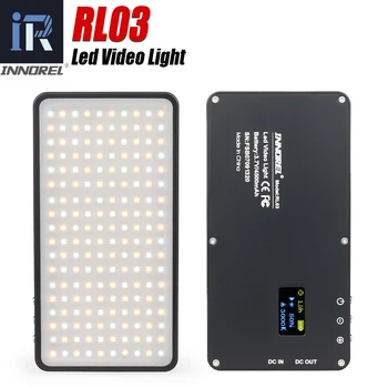 INNOREL RL03 светодиодный мини-портативный ультратонкий светильник для фотосъемки на открытом воздухе, мобильный аккумулятор 4500 мАч, заполняющий видео в реальном времени