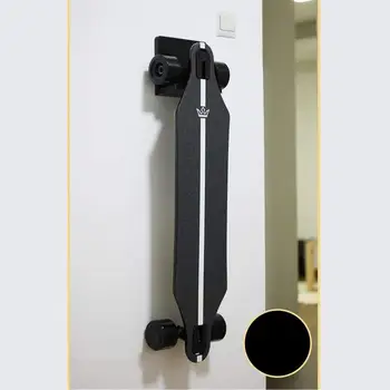 Многоразовая Простая установка Высокая несущая способность Черная настенная стойка для скейтборда Стойка для лонгборда