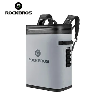 ROCKBROS 20L сумка-холодильник, водонепроницаемый термоизолированный рюкзак, мягкая Большая сумка для хранения, кулер для пикника, Пляжная сумка для пива и вина