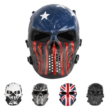 Тактическая полнолицевая маска для Хэллоуина, вечеринки, игры CS, защитное снаряжение, страйкбол, пейнтбол, защитная маска для очков