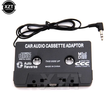 Универсальный автомобильный кассетный адаптер для MP3 CD DVD плеера, черная кассетная автомагнитола
