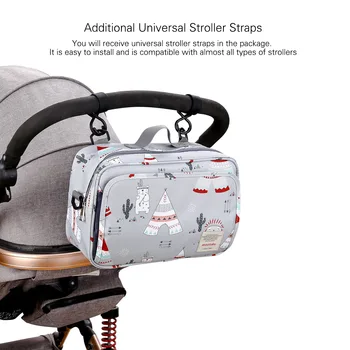 Новая сумка-органайзер для детской коляски, сумка для подгузников для мамы, крючок для детской коляски, водонепроницаемые аксессуары для колясок большой емкости, подгузник для Путешествий