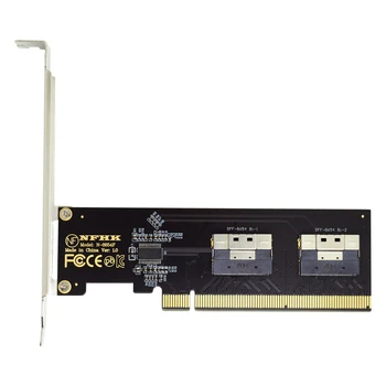 CY Dual Slimline SFF-8654 8X4 NVME к PCIE Express 3.0 4.0 Raid-карта VROC Raid0 Hyper Адаптер