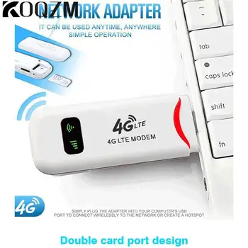 Беспроводной маршрутизатор 4G LTE, USB-модем, мобильная широкополосная SIM-карта, беспроводной WiFi-адаптер, маршрутизатор 4G для домашнего офиса, передатчик