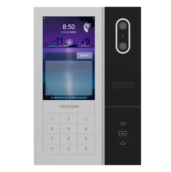 Видеодомофон с распознаванием лиц TuYa Touch Screen Smart Home Automation Phone Облачный Домофон ODM OEM IP Видеодомофон