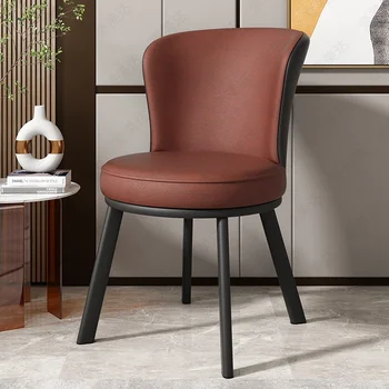 Обеденные стулья с акцентом на открытом воздухе, Роскошная гостиная, Офисный Дизайнерский обеденный стул, Современная Эргономичная Металлическая мебель Sillas GG