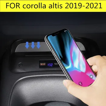Для Toyota Corolla ALTIS 2019 2020 2021 аксессуары 15 Вт автомобильное QI беспроводное зарядное устройство быстрое зарядное устройство для телефона чехол для зарядки держатель для зарядки