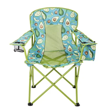 Походный стул Ozark Trail из сетки большого размера с кулером, дизайн авокадо, зеленый с синим, для взрослых